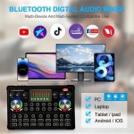 오디오 인터페이스 콘덴서 마이크를 라이브 스트리밍 사운드 카드 : 오피큐알