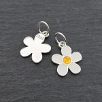 비즈톡 [SVP-21-13]순은펜던트 실버925 에폭스마일데이지꽃 12mm+O링 : 비즈톡 스토어