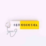 늘ways 1구제자리 소 16-00072 1G113 아크릴열쇠고리 열쇠홀더 : alwayssmf