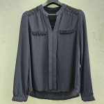 블라우스 여 55/66 J5409 : 스카이빈티지