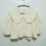 Riah 빅카라 벌룬 소매 블라우스 F_S0616 : 마데인빈티지