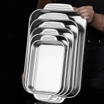 떡볶이판 닭갈비 사각 구이팬 플레이트 철판 4mm 떡볶이 대형 : 리온즈샵