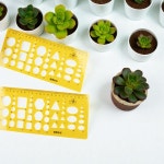 모양자 22cm 밑줄자 도형자 삼각형 수학 : 데일민