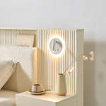 셀린 템바보드 침대 협탁 사이드 조명 패널 : 인디우드 공식몰