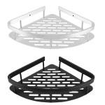 알루미늄 욕실 무타공 코너 벽걸이 물빠짐 최적화 수납선반 : 삼셀러브