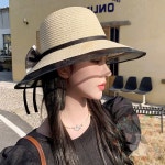 옥이드림 리본 비치모자 여성모자 : 오옥이