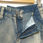 언발 테슬 데미지 워싱 데님 숏 팬츠 M_S0671 : 마데인빈티지