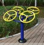 어깨 회전 운동 기구 노인 체육관 상체 벽걸이 공원 스트레칭 야외 상체 견인기 : 모닛스텝원