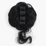 웨이브 올림머리 똥머리 집게핀 가발 블랙 혼주 당고 만두머리 업스타일 웨딩 결혼식 : 0EShop