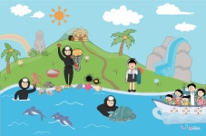 [리틀빅키즈] 제주해녀놀이 무대배경 : 스쿨아이