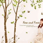 늘정 자작나무 숲의 이야기 월데코스티커 샌디브라운 포인트시트지 감성스티커 : 늘정이