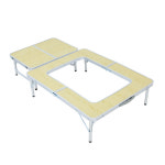 밴프 2in1 캠핑 바베큐 테이블 접이식 테라스 우드 : 피프티파이브5