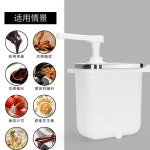 업소용 소스 디스펜서 주방 펌프 양념통 스테인레스 1L 케찹 : 오늘도마켓몰