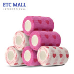 이티씨몰 자가점착 밴드 7.5cm 압박붕대 패턴 하트 2종 하트 화이트 하트 핑크 5 1 : 로마마파