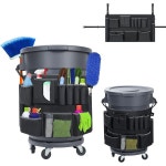 쓰레기통 캐디백 3255갤런 쓰레기통용 13포켓 브루트 유라인 호환 상업용 청소용품 정리 가방 청소 업무용1개 : 해미루14