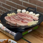 슈베린 지지고 그리들팬 캠핑 고기불판 삼겹살 고기 야외 테라스 : 로마마파