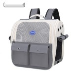 [투명 백팩] 강아지 이동가방 고양이 켄넬 겸용 애견 이동장 캐리어 : S.IXTG