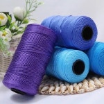 1개 100g 200M macrame 여름 크로셰 뜨개질 DIY 바느질 액세서리에 대한 아이스 로프 가방 지갑 태양 모자 신발 매트 뜨개실 원사 14... 