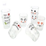 꼬지마켓 소주잔4p 집들이선물 예쁜소주잔세트 인생술잔 : 꼬지마켓