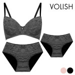 볼리쉬 새틴 스크래치 브라1+팬티2 세트 1039SPP : VOLISH