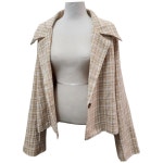 SHEIN 블레이저 여 4XL J5434 : 스카이빈티지