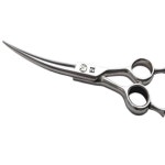 애견 커브가위 7인치 청결 잔털제거 고양이 : 크림브러시