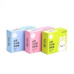 화이트래빗 티슈형 펼쳐쓰는 화장솜 100%순면 국내제조 대용량 02_플레인 타입(100매x5박스) : 가심비 가성비 대용량 숍