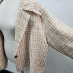 SHEIN 블레이저 여 4XL J5434 : 스카이빈티지