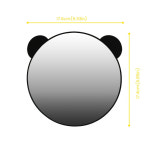 안전거울 차량용 넓은 각도 볼록 쉬운 설치 모니터링 크리스탈 클리어 뷰 후면 미러 장착형 깨지지 않는 재치있는 디자인 : 패스트아이템