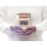 르 파르페 슈퍼 테린 병 32온스/쿼트 4팩 1L 프렌치 유리 밀폐 고무 씰 뚜껑 주방 정리용 및 필수품 보관 용기 125ml (Set/4) : 오브바이브