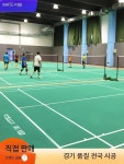 배드민턴 코트 PVC 매트 이동식 실내 체육관 바닥재 미끄럼방지 스포츠 경기장 바닥 매트 : 봄랑이