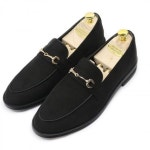 남자 인기 스웨이드 구두 슬랙스 감성 신발 정장 단화 블랙-250 : 살림 물결