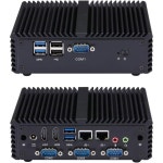 Qotom Q430P 코어 i3 미니 PC 듀얼 1.7 GHz 4GB RAM 64GB SSD 무팬 데스크탑 리눅스 윈도우 : 정글직구상점