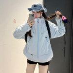여성 핑크 바람막이 가을 야상 트리플 아우터 I92Z3 BJ-J7009 밤 검정 단일 충격 S : 템퍼티샵