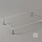 아봉당스 투명 아크릴 선반 W400 3단 투명받침대 소품진열 아크릴진열대 : 아봉당스