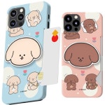 [W32] 아이폰13프로 플레이퍼피 톡홀더 카드케이스 : 블랙n화이트데이