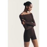 [국내] 자라 ZARA 튤 콤비 미니 점프수트 - 초콜렛 5063/824/717 3356153 : 리즌투바이