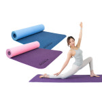 미끄럼없는 논슬립 넓은 TPE 요가매트 두께8mm 스트랩+가방/헬스매트 운동매트 스트레칭매트 필라테스매트 : konmall