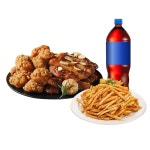 땅땅치킨 땅땅불갈비(반)+허브순살치킨(반)+허브바삭감자+콜랴1.25L 모바일쿠폰 : 기프티스타