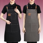 캔버스 워크 방수 주방 보육교사 허리 미용실 데님 앞치마 패션 : 둘둘하나