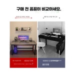 컴퓨터 데스크탑 홈 현대 책 테이블 단순 제품 사무실 1. 회색+검정(강화) 110x50 : 이에이치에스
