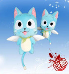 페어리 테일 웬디 루시 엘자 나츠 대형 장식 애착 인형 굿즈 58cm 봉제 해피 칼라 Pantherlily 만화 플러시 모델 어린이 선물 용품... 