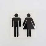 아크릴표지판 남여공용화장실표지판 남여공용 : 명성홈마트