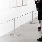 전시회 미술관 갤러리 안전 와이어 밸트 차단봉 통제 로프x2 행사장 : 퓨처픽스토어