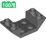 레고부품 4871 100개 Dark Bluish Gray Slope Inverted 45 4x2 Double 4211076 : 브릭투게더