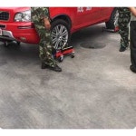 차량 정비 자키 자동차 바퀴 견인 시프터 리프트 장치 기계식 YC-X-1001A : 이지투딜