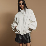 [딘트] J2387 크렉 레더 집업 점퍼 : 딘트