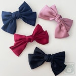 꼭필스 리본핀 헤어핀 리본포인틑핀 왕리본핀 : 꼭필스토어