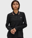 FRED PERRY 프레드페리 긴팔 폴로셔츠 G3636 여성용 G3636 블랙계 그 외 4 : 하코재팬