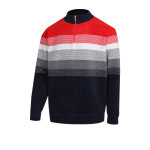 스트라이프 반집업 간절기 니트 NE-KN-413,5, : 파파브로맨